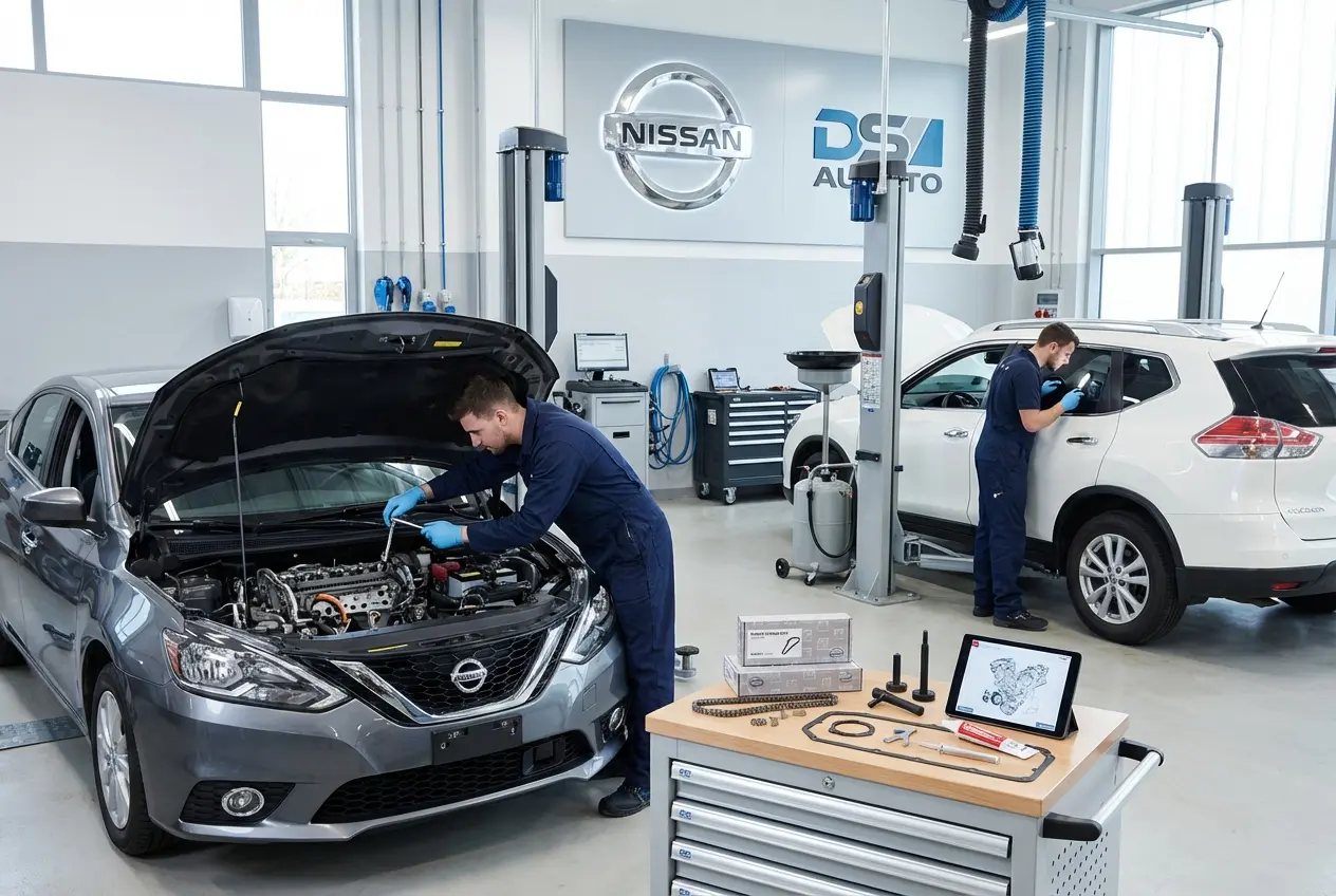 Диагностика и замена цепи ГРМ Nissan в автосервисе DS AUTO Жуковский
