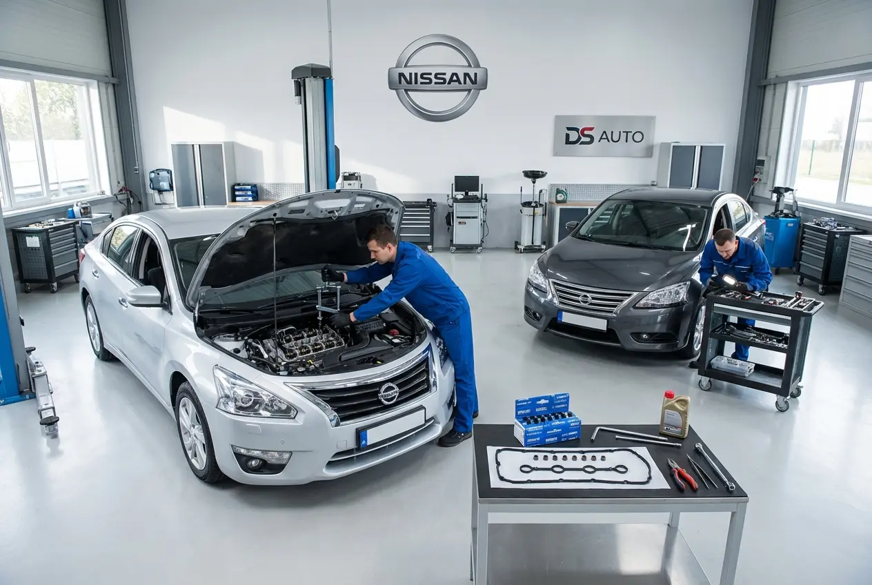 Замена маслосъемных колпачков на двигателе Nissan в автосервисе DS Auto в Жуковском
