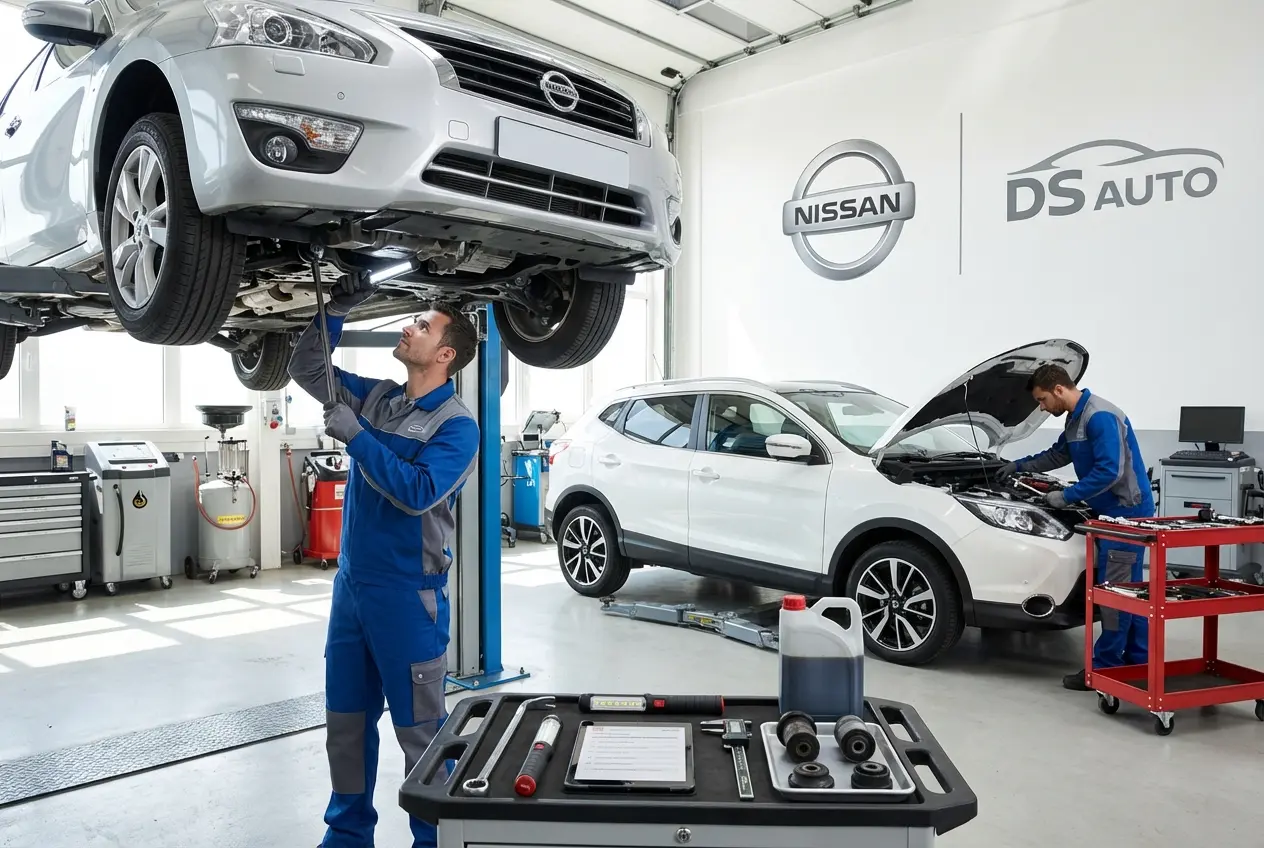 Проверка подвески автомобиля Nissan в Жуковском — диагностика передней подвески Nissan в автосервисе DS Auto
