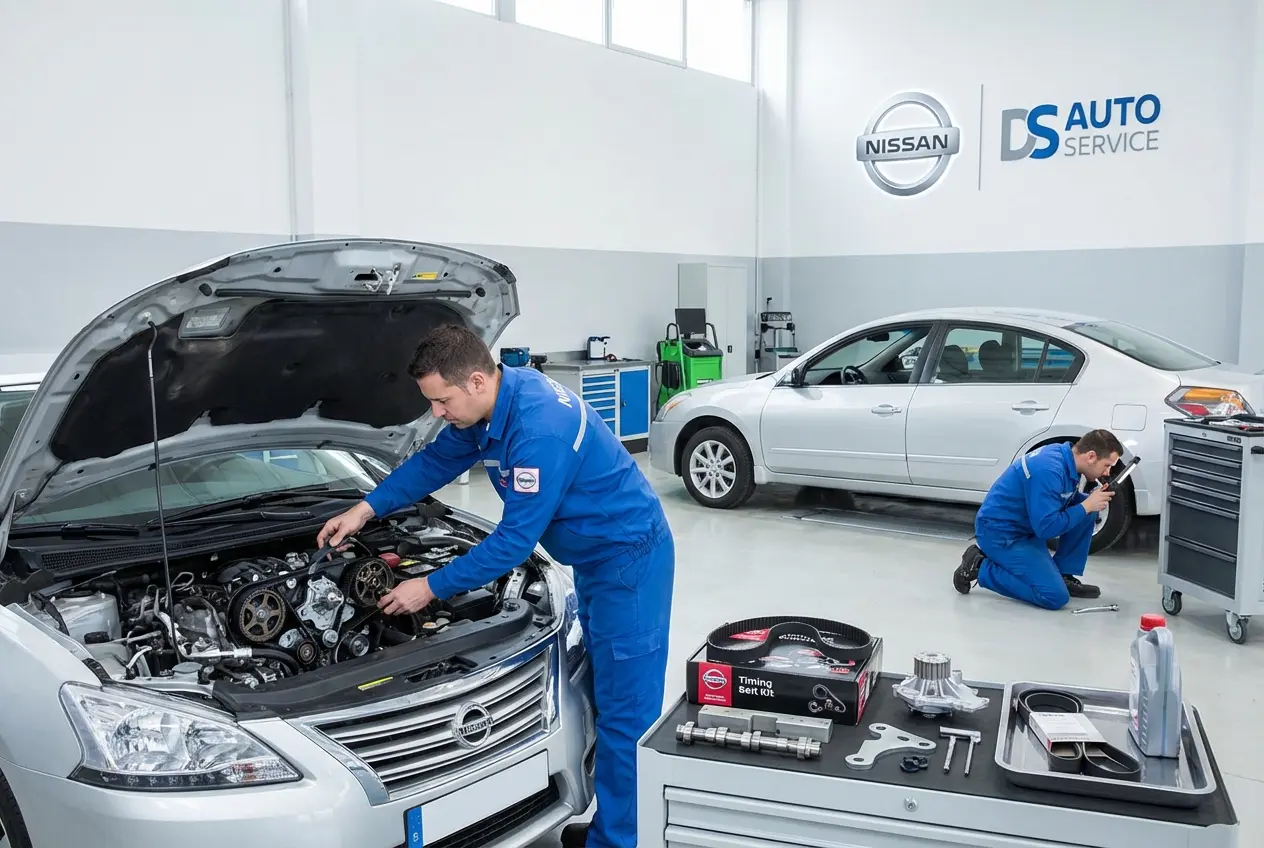 Диагностика и замена ремня ГРМ Nissan в автосервисе DS AUTO в Жуковском – качественное обслуживание
