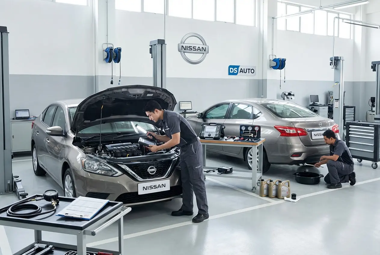 Диагностика автомобиля Nissan на специализированном оборудовании в автосервисе DS Auto в Жуковском
